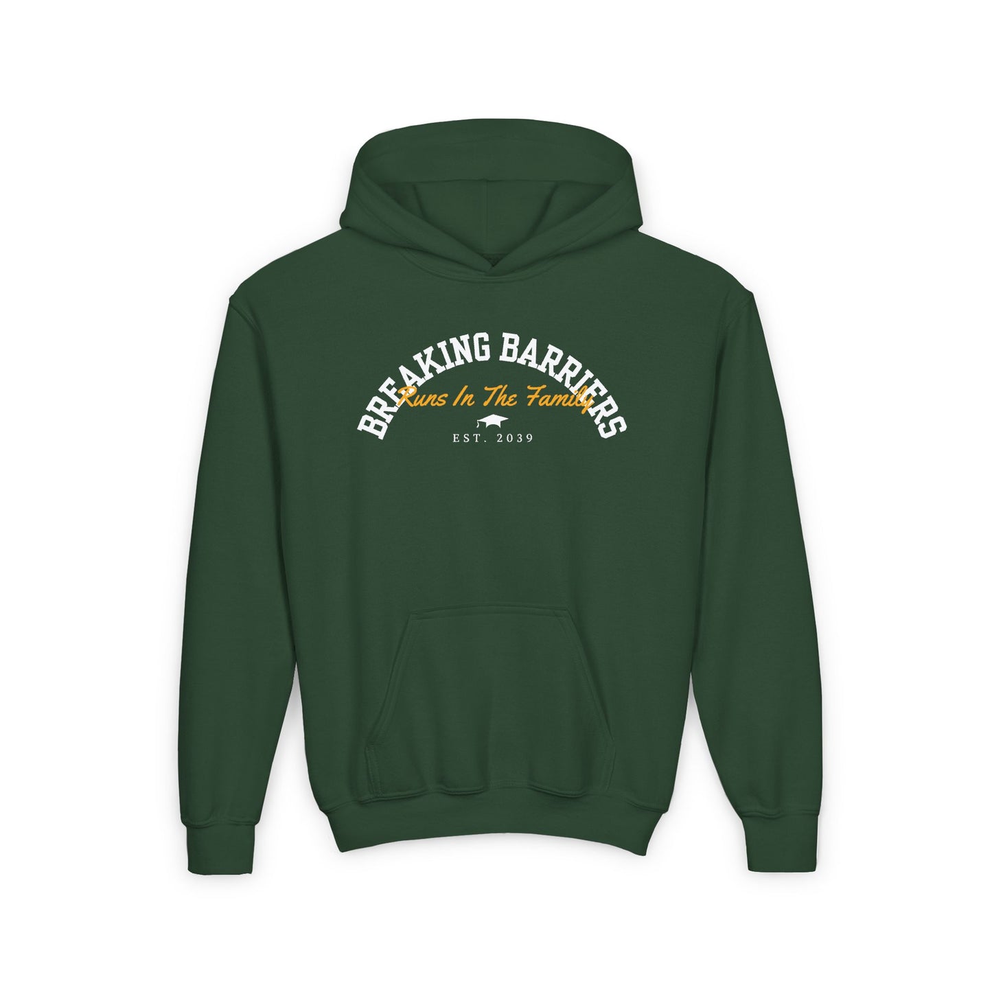 Sudadera con capucha de mezcla pesada para jóvenes