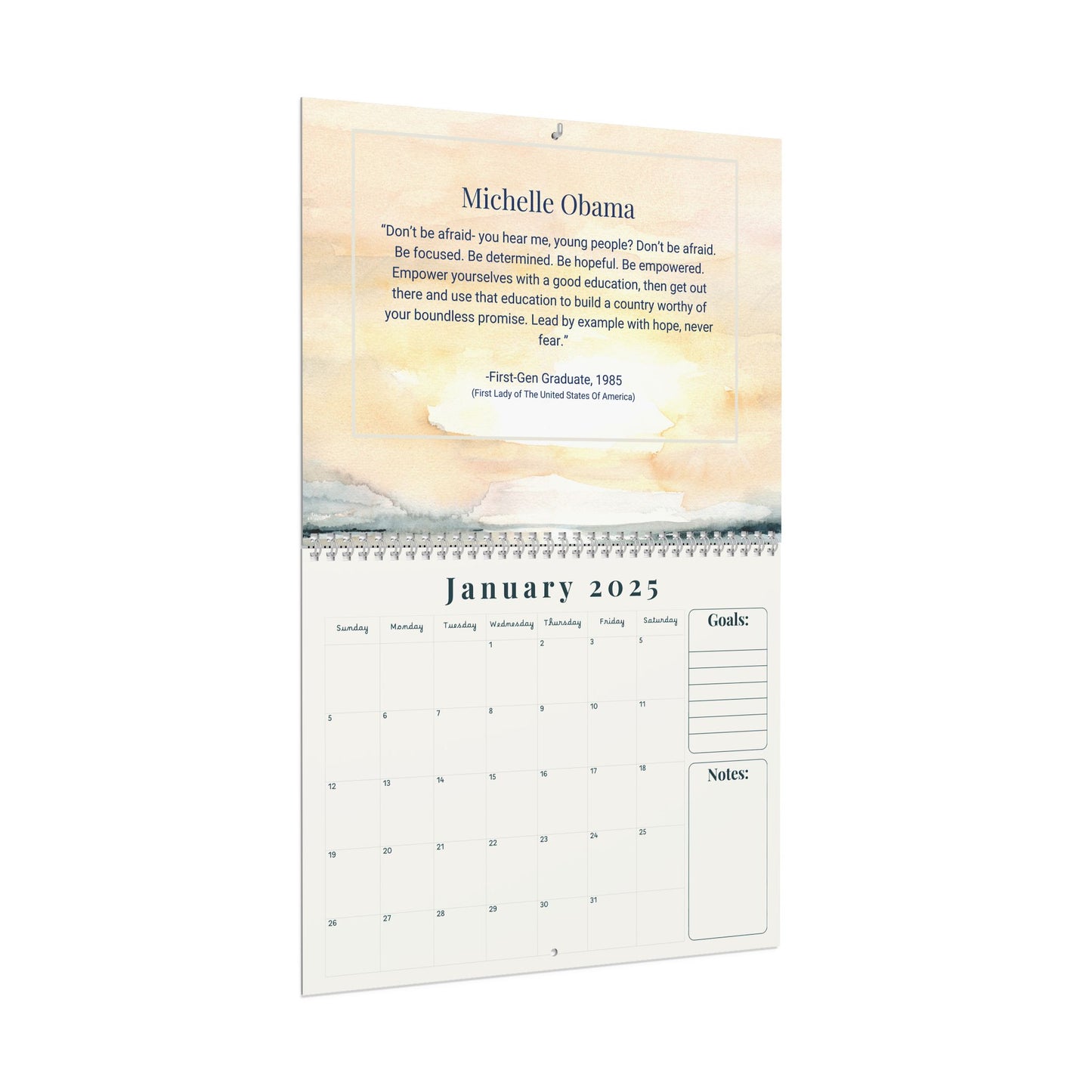 Calendario de pared de primera generación: estándar