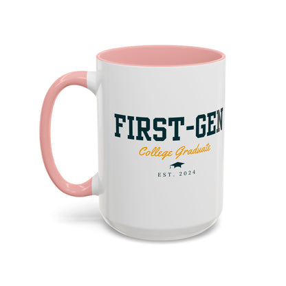 Taza de orgulloso graduado de primera generación