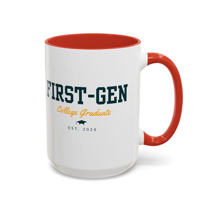 Taza de orgulloso graduado de primera generación