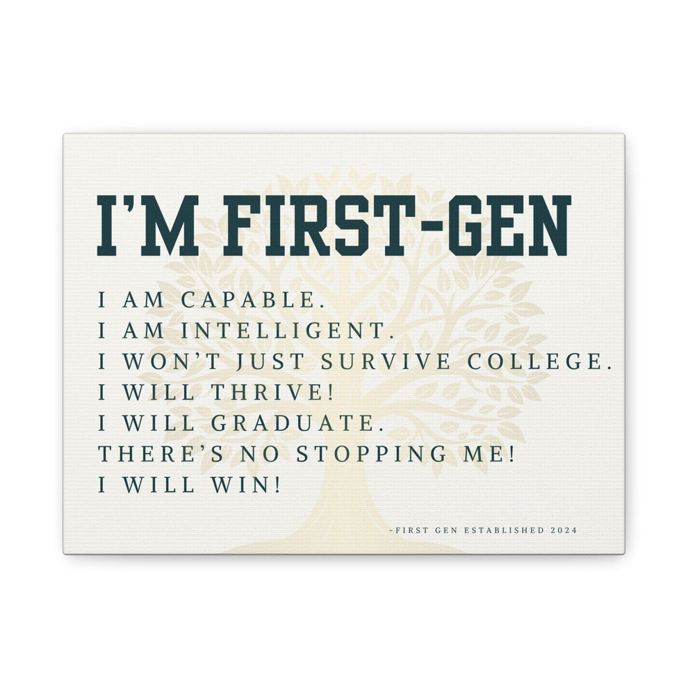 First Gen Encouragement-Neutral – First Gen Established