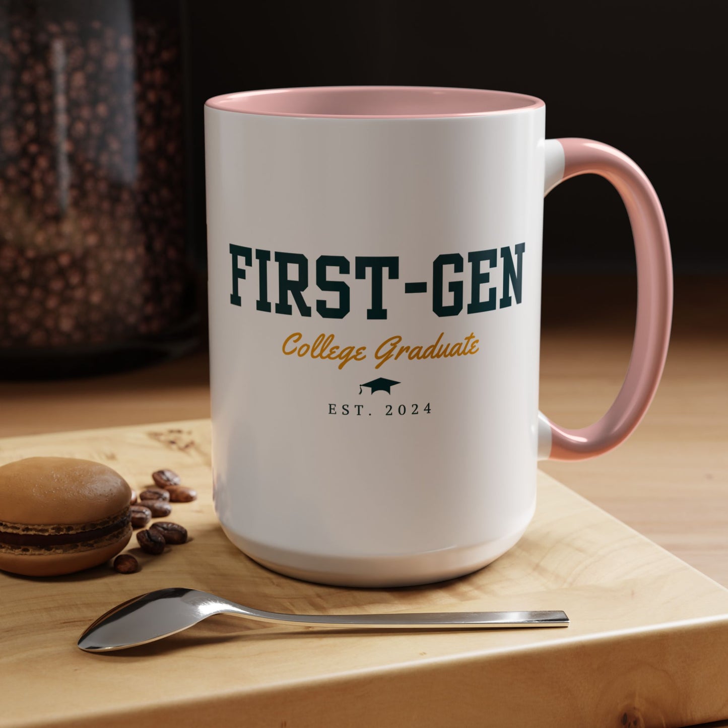 Taza de orgulloso graduado de primera generación
